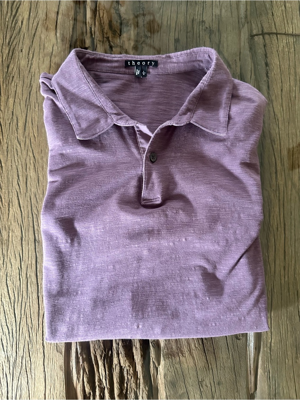Theory Men's Lilac Pima cotton Polo Shirt